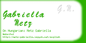 gabriella metz business card